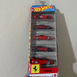 Hot Wheels Set of 5 Ferrari