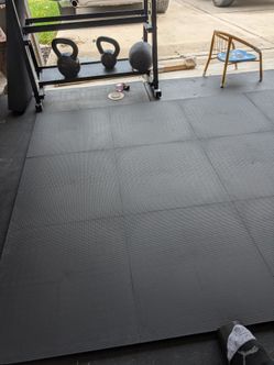 Gym Floor Interlocking Floor Tiles - Durable ½ in TPE (Rubber Like, NOT Foam, no Odor
