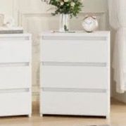 White 3 Drawer Night Stand New In Box (only 1)