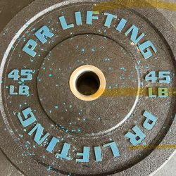 Crumb plates, mats, trap bar and dumbbell weights