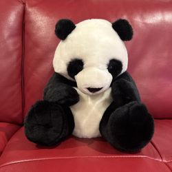 Peeper Pals Black White Panda Bear Plush Stuffed Animal Soft Toy