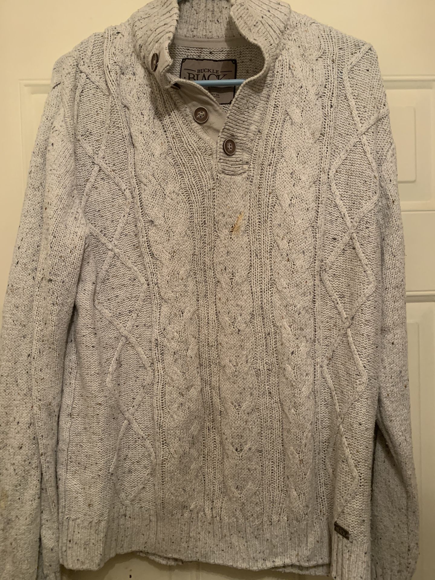 Black Buckle Sweater