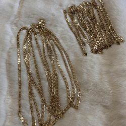 Necklace And Brazalete For Man.   $75. Or Each Piece $40 Gold Plated Good Quality 