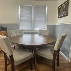 Cherry Oak Circular Dining Table by Unity Co.