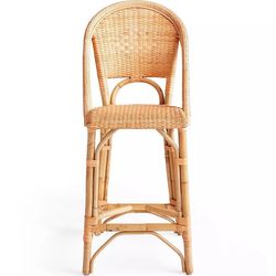 Sunwashed Riviera Rattan Counter Stool