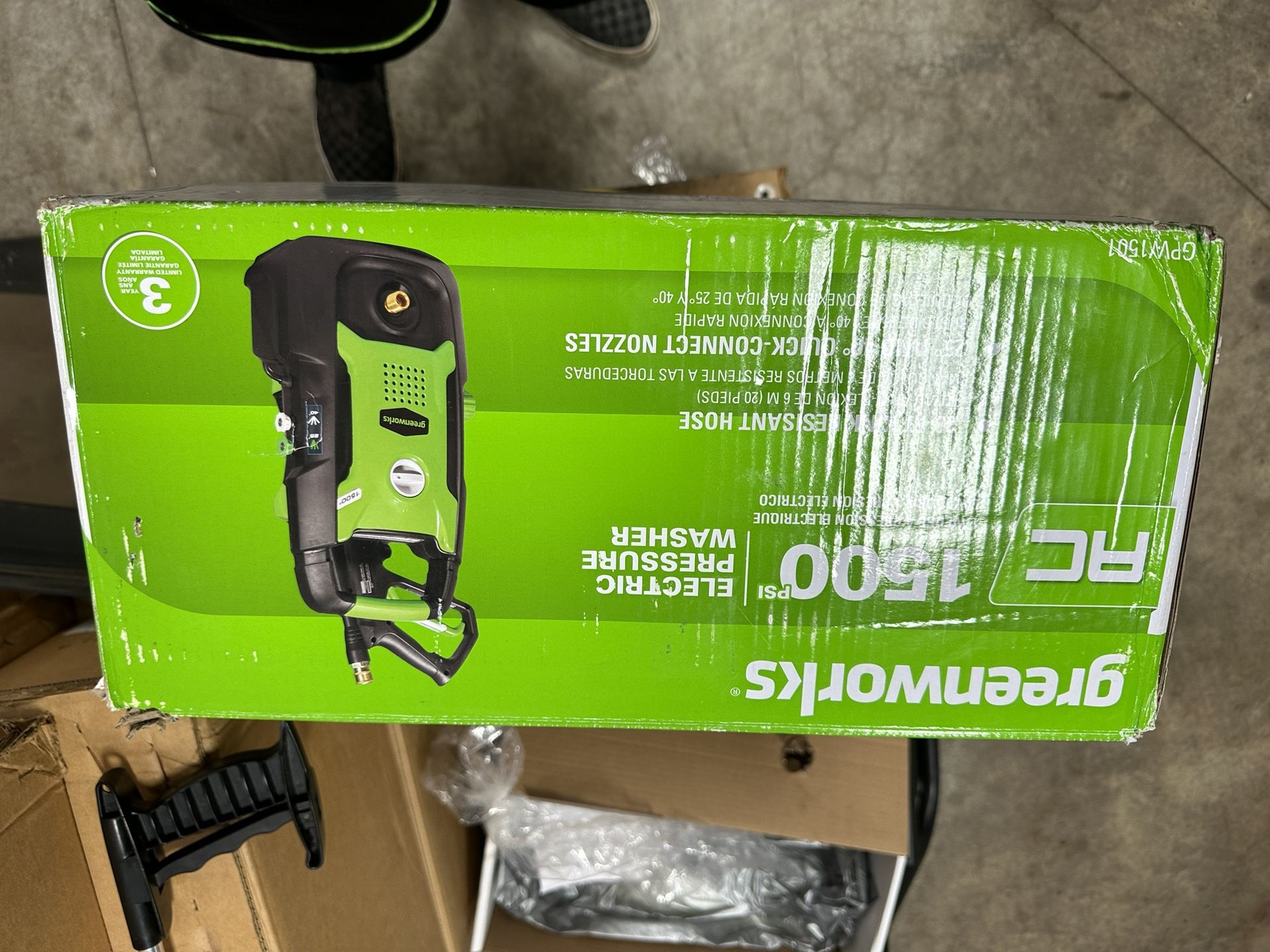 Greenworks 1500 PSI 1.2 GPM Pressure Washer