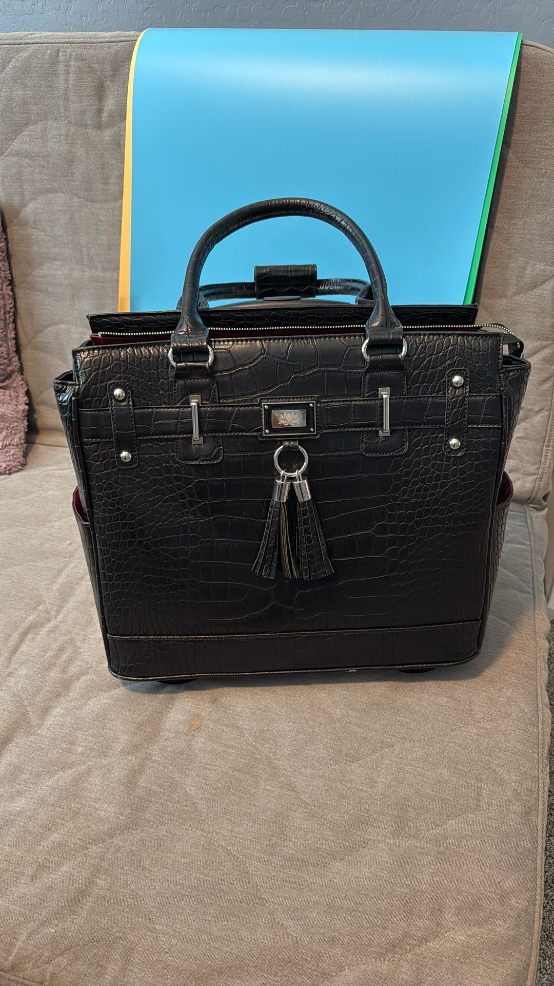 Rolling Laptop Briefcase for Women