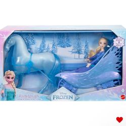 Elsa Frozen Doll With Carriage 