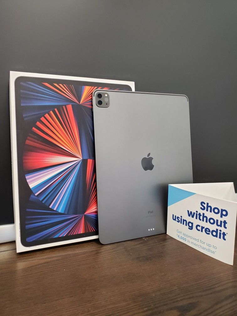 Apple iPad Pro 12.9in 5th Gen M1 Chip 256GB LTE - $1 DOWN TODAY, NO CREDIT NEEDED