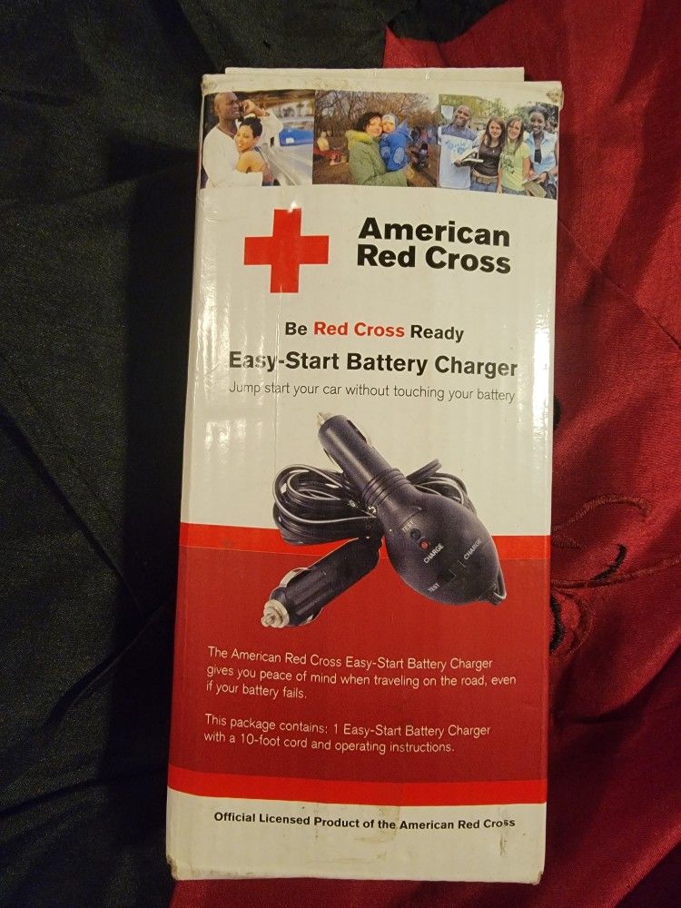 American Red Cross/Easy-Start Battery Charger/Jump start your car without touching your battery🔋!!!