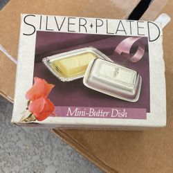 Mini Butter Dish Silver Plated TU-91116 Fat Collection 