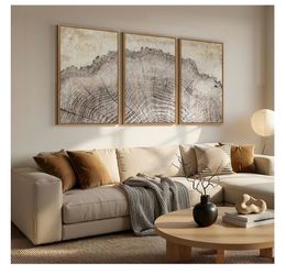Modern Tree Ring Wall Art