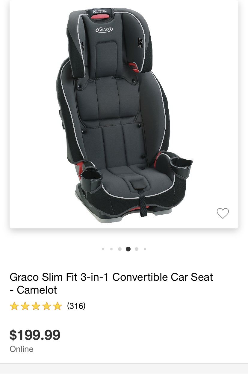 Graco slim fit 3 in 1 car seat -ALL INFO IN PHOTOS AND DESCRIPTION