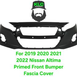 For 2019 2020 2021 2022 Nissan Altima Primed Front Bumper Fascia Cover
