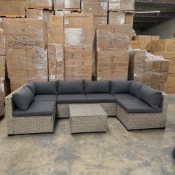 7pc Outdoor Patio Furniture Set 