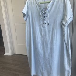DG2 Shirt Dress Lite Blue
