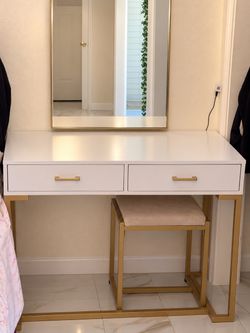 Vanity and desk