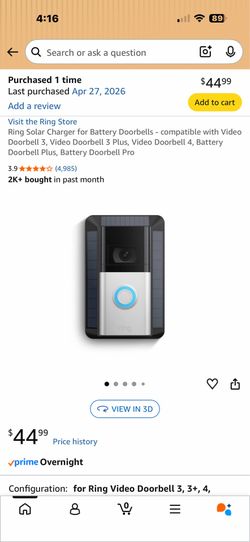 Ring camera solar