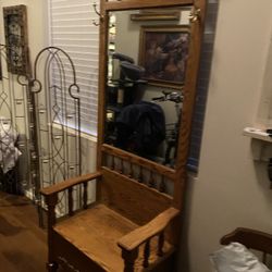 Entryway Coat Rack Bench