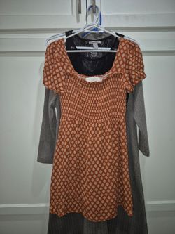 Nectar Clothing Rust Floral Mini Dress