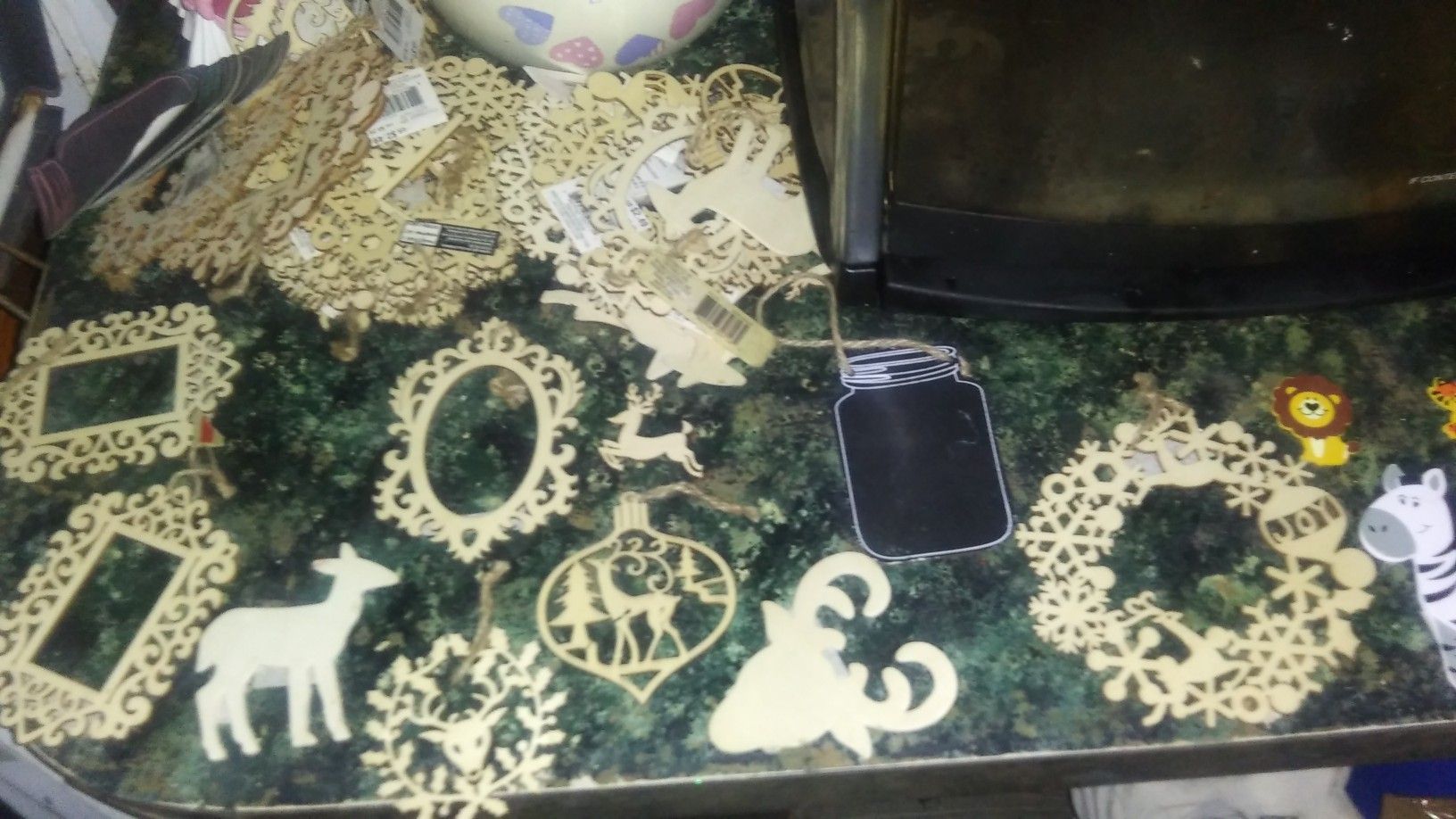 Wood laser cut outs $1 a peice