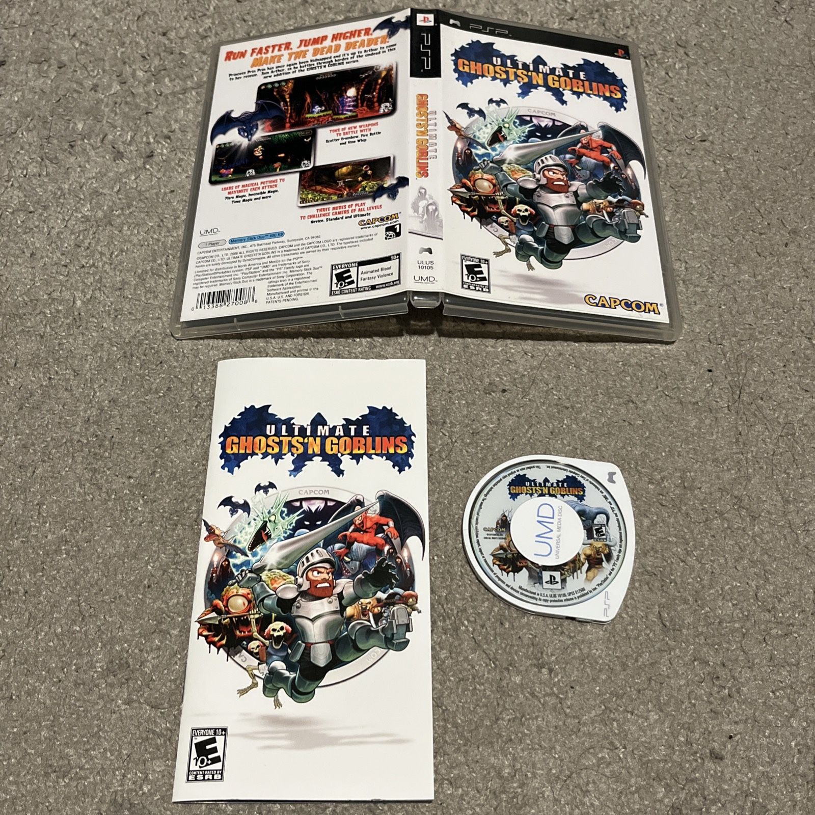 Ultimate Ghosts 'N Goblins Sony PSP PlayStation Portable Complete CIB w/ Manual