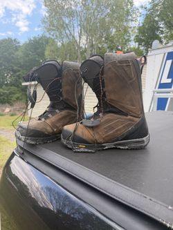 Snowboard and boots