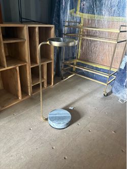 Vintage antique marble coffee stand
