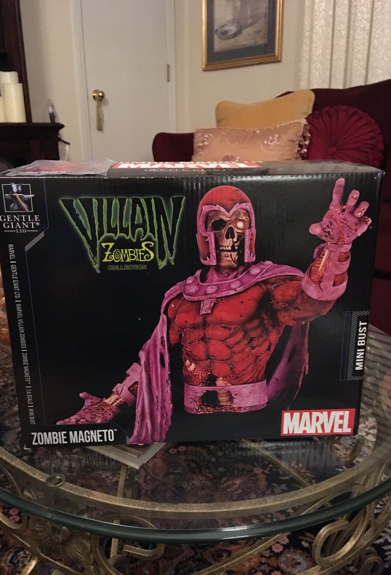 Marvel magneto zombie statue