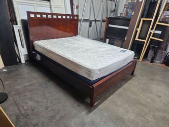 Queen bed and mattress