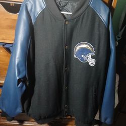 Chargers Leather Jacket XXL