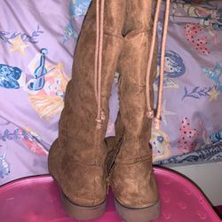 Girls Tall Brown Boots