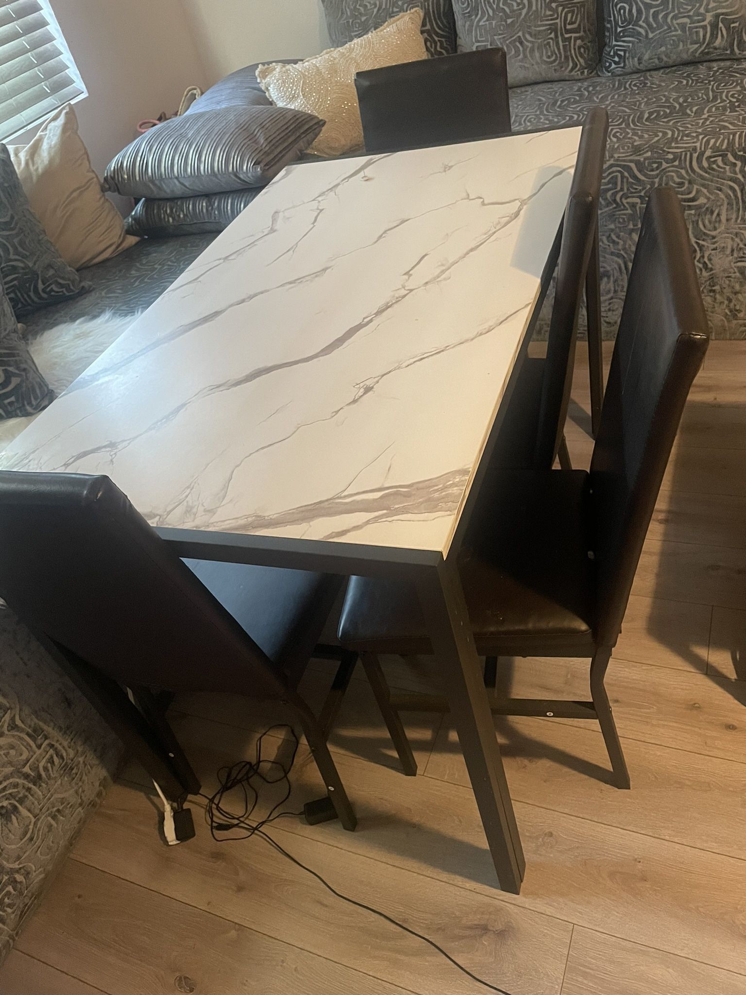 Dining Table Set 4 Chairs