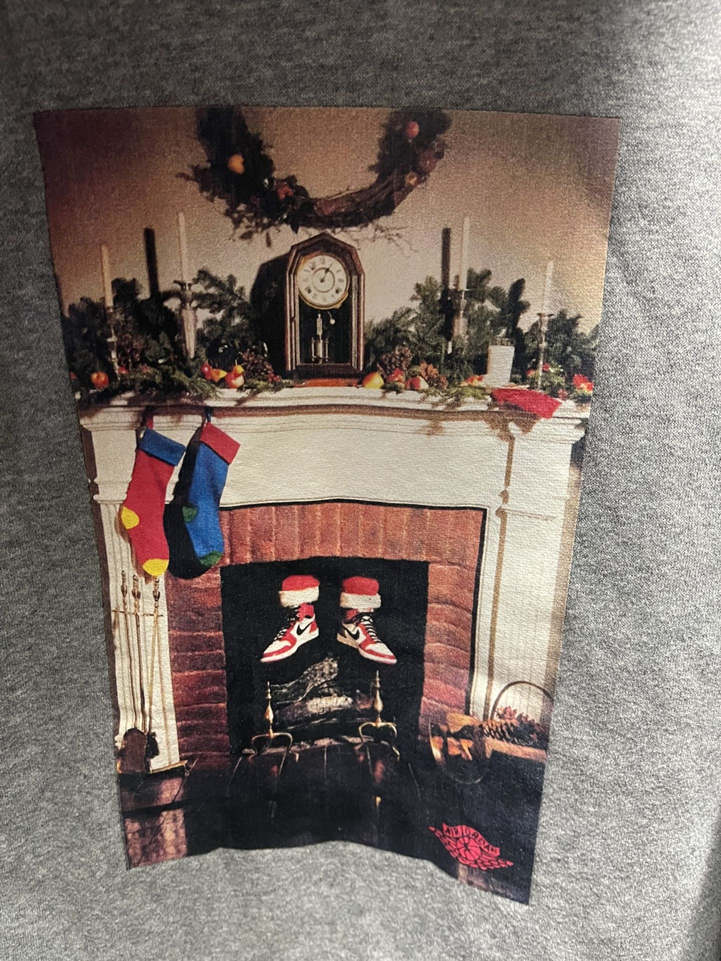 Men’s Jordan Santa Chicago 1 Chimney Christmas Hoodie - Size Small