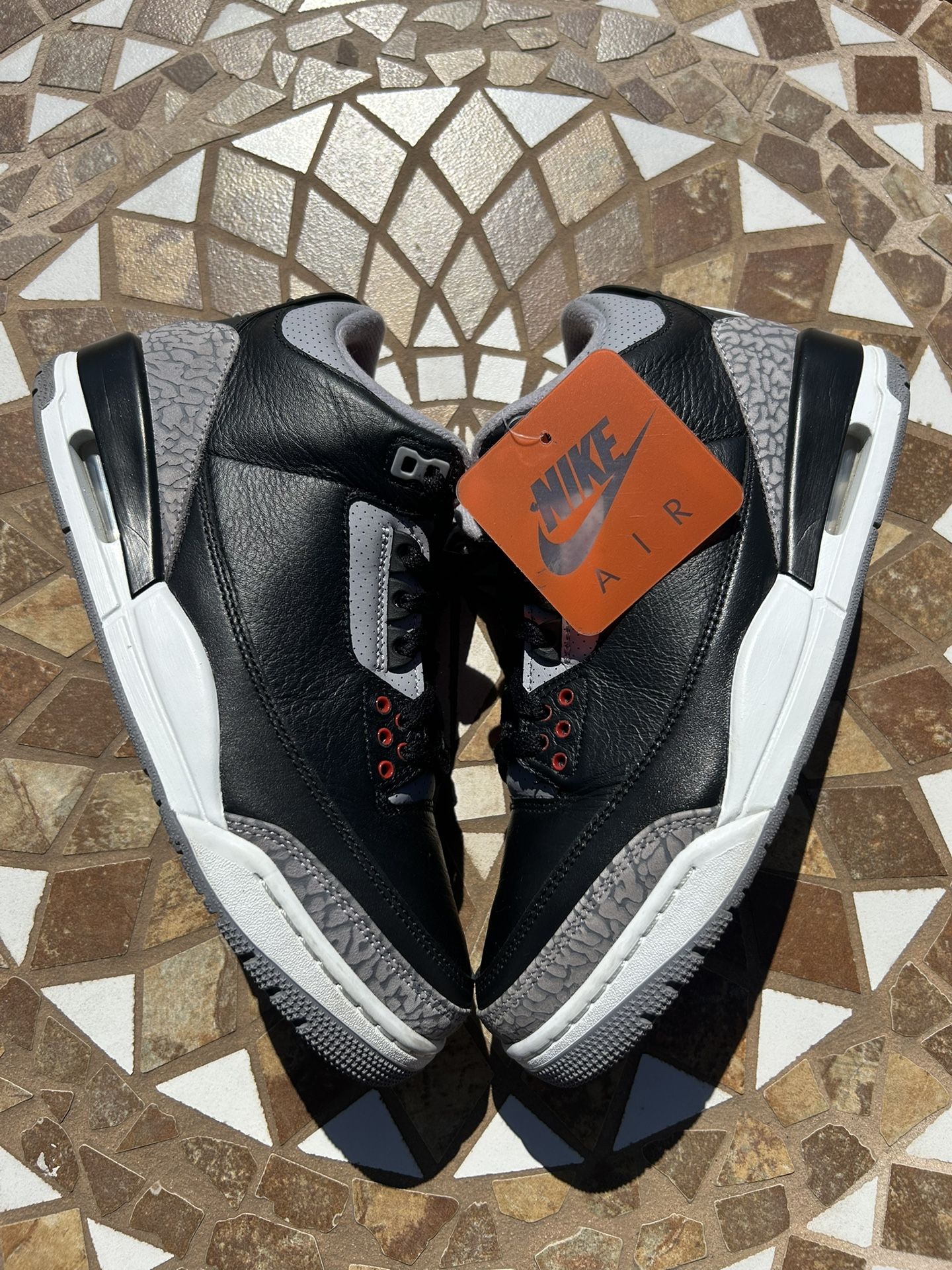 Jordan 3 Black Cement Size 8
