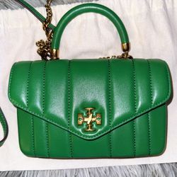 Tory Burch Mini Kira Top Handle Bag - Basil color Like new