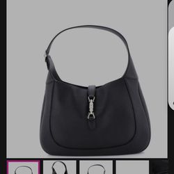 Gucci Soft Jackie leather black Hobo