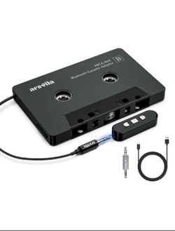 Arsvita Car Audio Cassette To Aux Adapter, 5.1 Bluetooth Receiver Kit For Cassette To Aux