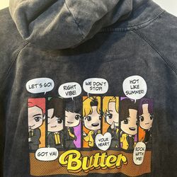 Korean Boy Band BTS Butter Hoodie Men’s Size Large Brand New 
