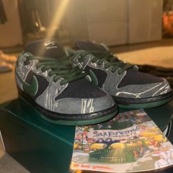 NIKE DUNK SB LOW  x  THUNDER SKATEBOARDS  |  SIZE 9.5