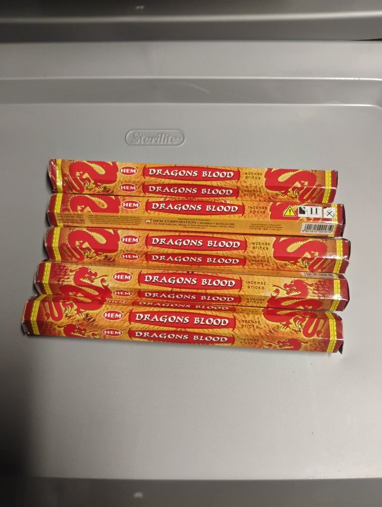 Set Of 5 Packs Of Dragons Blood Incense $2 Gets All!