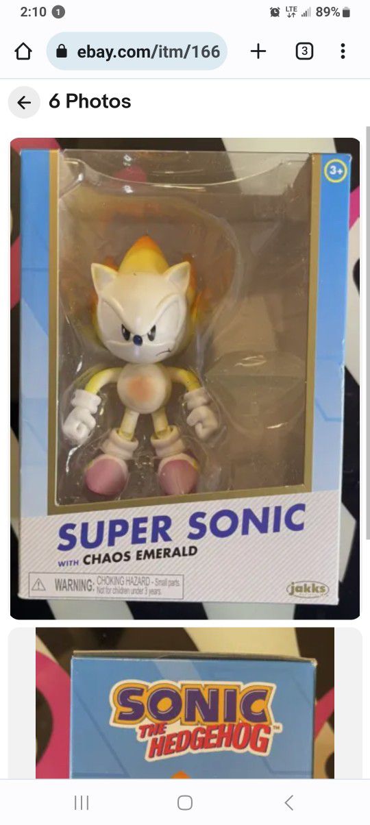 Super Sonic With Chaos Emerald 