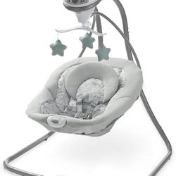 Graco Simple Sway Swing Ivy Gray Baby Swing - New  Open box item appears new!   Introducing the Graco Simple Sway Swing in Ivy Gray, a perfect additio