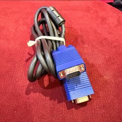 VGA Cable for Monitor / 15-Pin Male to Male VGA Cord