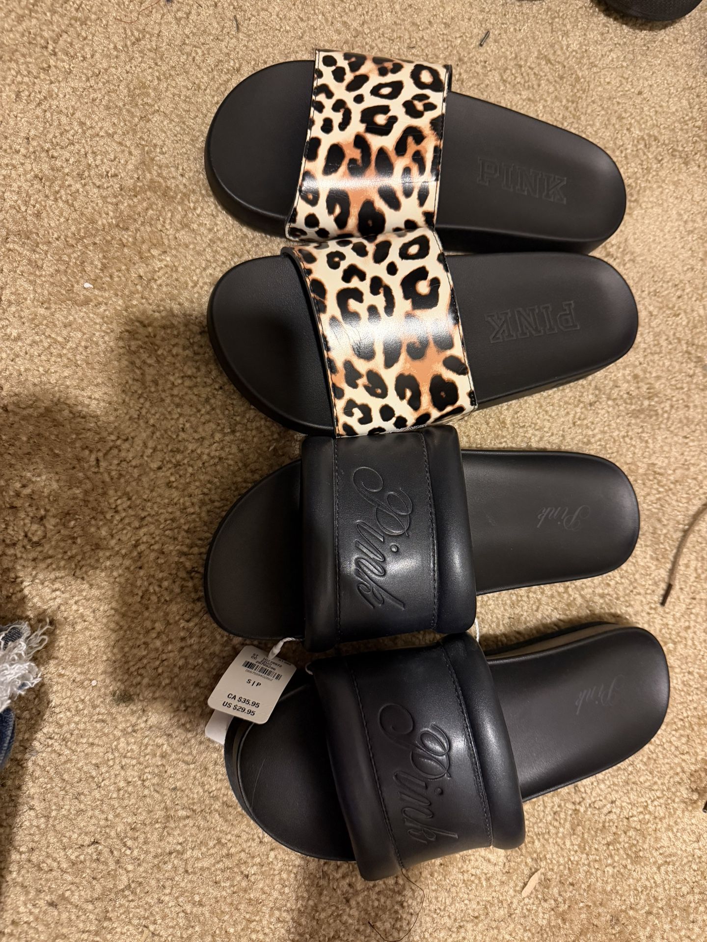 Pink Slides Size Small 6/7
