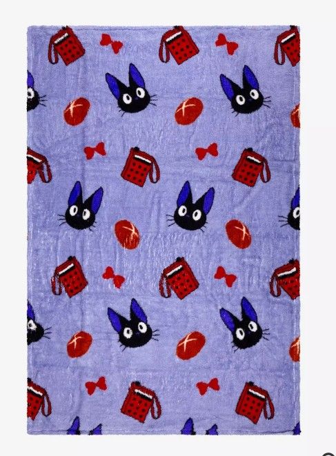 Anime Kikis Delivery Service Jiji the Cat Blanket