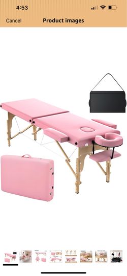 Pink massage/esthetician table