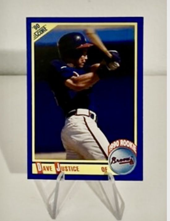 1990 Score DAVE JUSTICE RC #650 Rookie Atlanta Braves