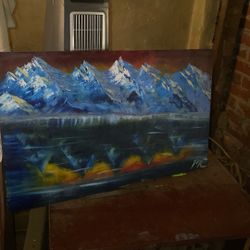 Mountain Reflections Painting