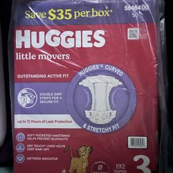 Huggies Little Movers Size 3 Diapers